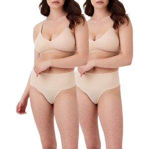 Spanx® Womens  2Pk Thong, Black